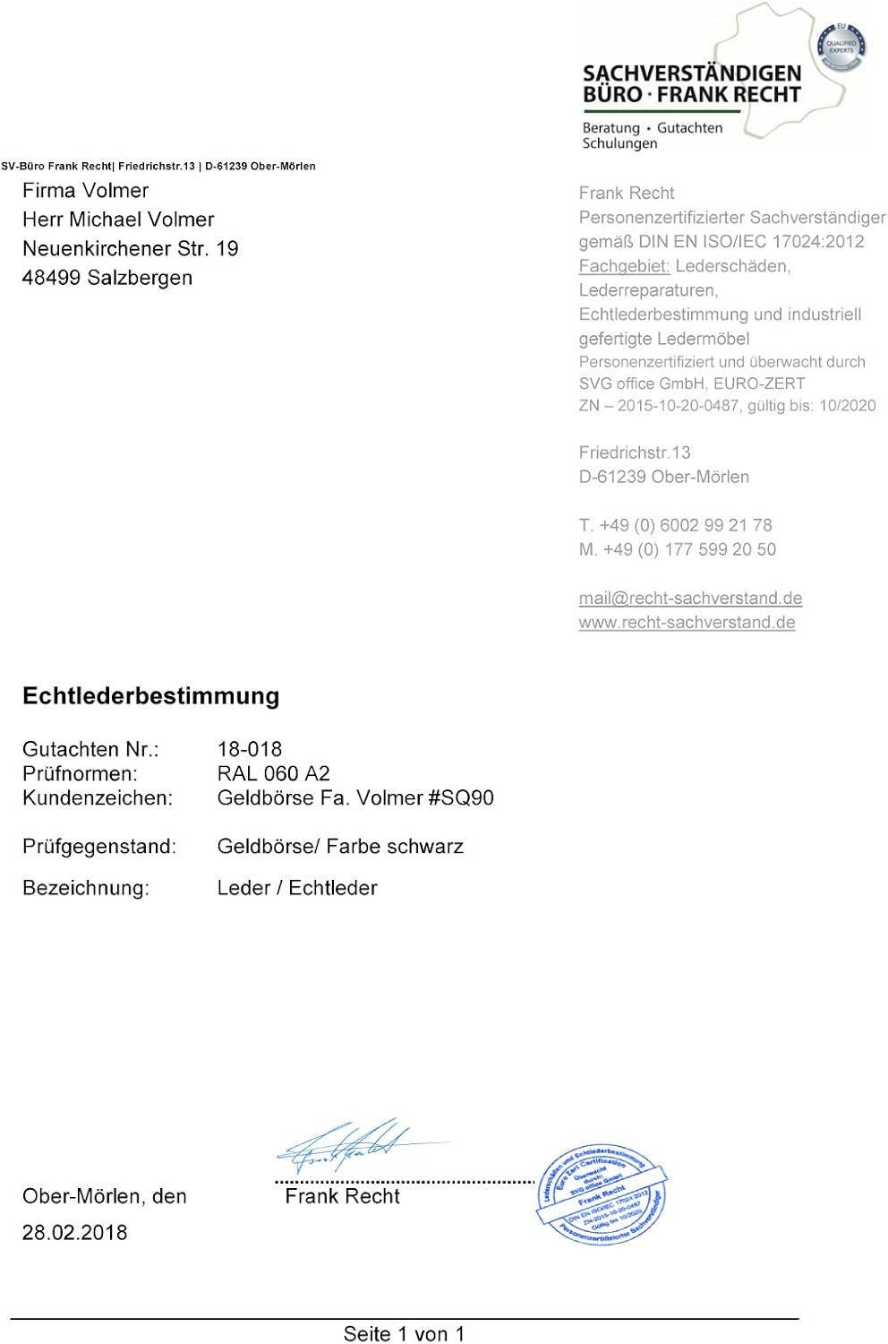 Fa.Volmer ® Leder Geldbörse Herren - extra-stabile Doppelnaht - 9 Fächer für Kreditkarten - Querformat - VO11 (01 schwarz)